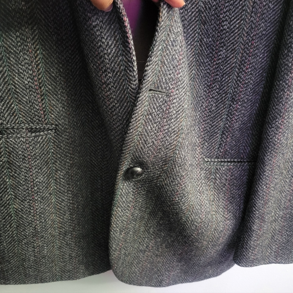 JACK FRASER Pure Virgin Wool Men's Blazer Made In Canada Size 44 - Picture 9 of 10